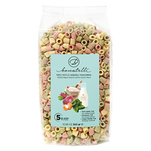 Bonatelli Keçi Sütlü Sebzeli Makarna 300 Gr