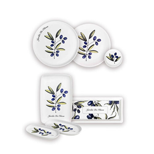 The Mia Olivos Kahvaltı Takımı 6 Kişilik 19 Parça Set 1