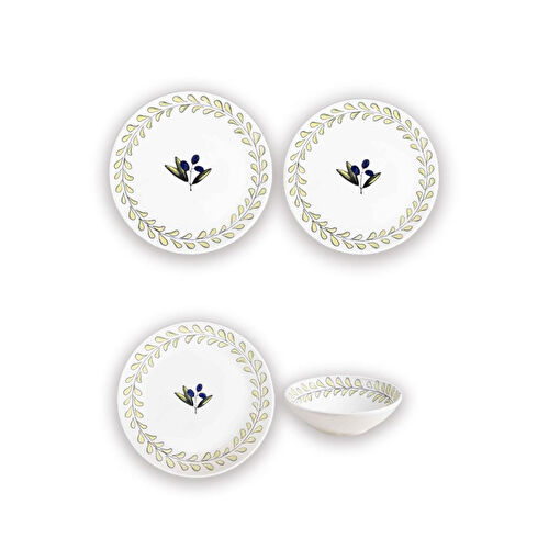 The Mia Olivos 6 Kişilik Yemek Takımı 24 Parça Set 2