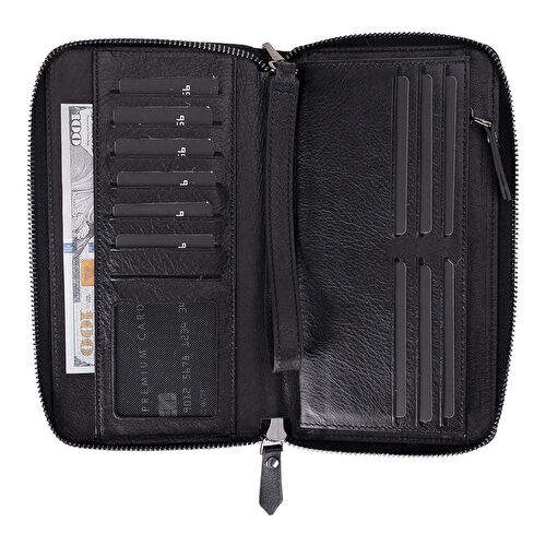 Bloominbag Bloomporter Obsidian Black Hakiki Deri Telefon Bölmeli Cüzdan Bloominbag Bloomporter Obsidian Black Hakiki Deri Telefon Bölmeli Cüzdan