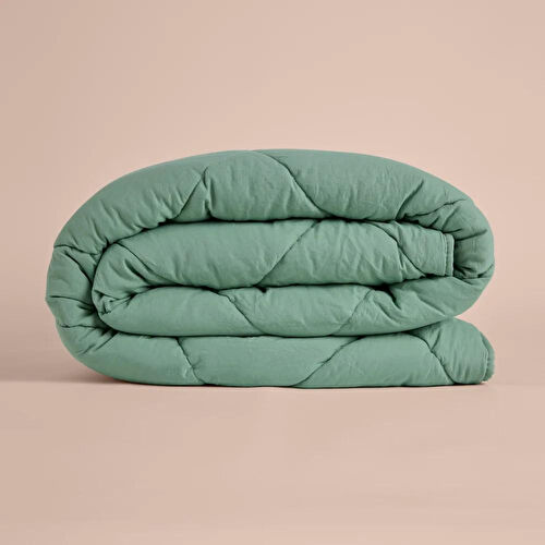 Penelope Microfiber Kumaş Tek Kişilik Yeşil Yastık Yorgan Seti - Colors In Comfort