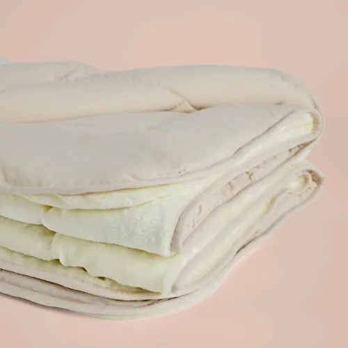 Penelope Çift Kişilik Çift Taraflı Welsoft Yorgan Krem 195x215 Cm - Velour Serisi