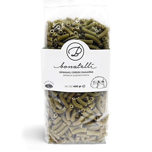 Bonatelli Ispanaklı Dirsek Makarna 400gr