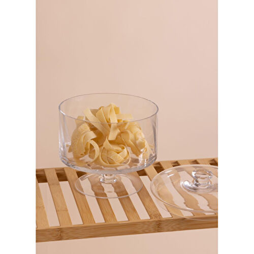 The Mia Ayaklı Cam Saklama Kabı 20 Cm