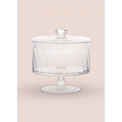 The Mia Ayaklı Cam Saklama Kabı 20 Cm