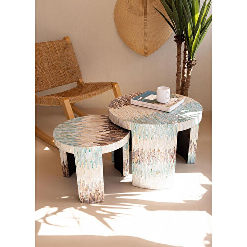 The Mia Sedef Tabure Yan Sehpa 50x40 Cm Tlc0120