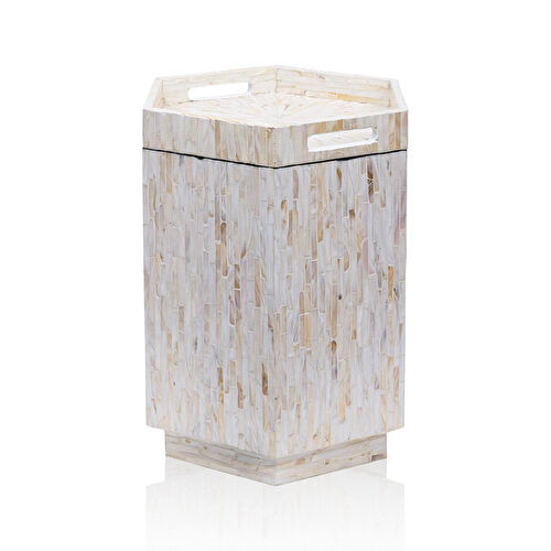 The Mia Sedef Tabure Yan Sehpa 38x33x47 Cm Tlc0131