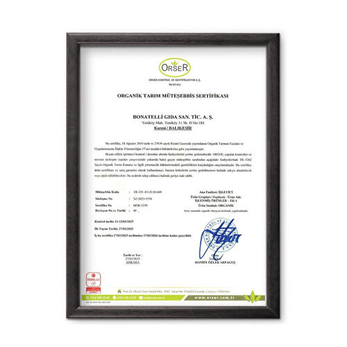 Bonatelli Organik Zerdeçallı Çubuk Makarna 400 G