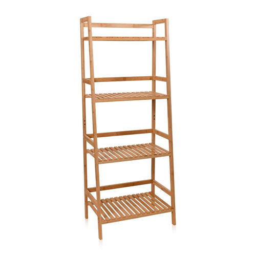 The Mia Bambu 4 Katlı Düzenleyici Dolap Raf 120x49x32 Cm