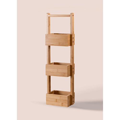 The Mia Bambu 3 Katlı Düzenleyici Raf 65x20x13 Cm