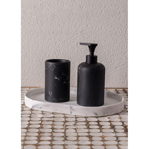 The Mia Marble Banyo Tepsisi Beyaz 30x20x3 Cm