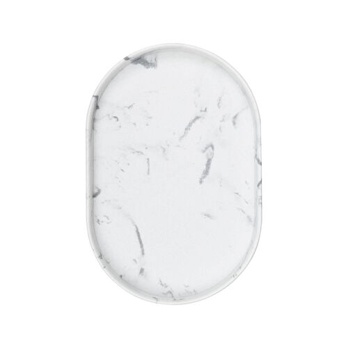 The Mia Marble Banyo Tepsisi Beyaz 30x20x3 Cm