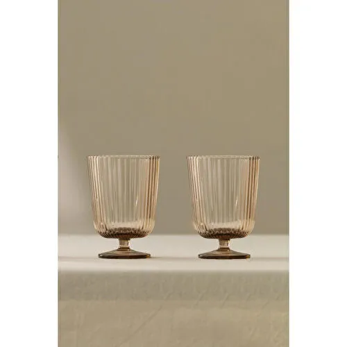 Rakle Splendid El Yapımı Kendinden Renkli 2'li̇ Cup Dondurmalık Seti Vizon 300 Cc