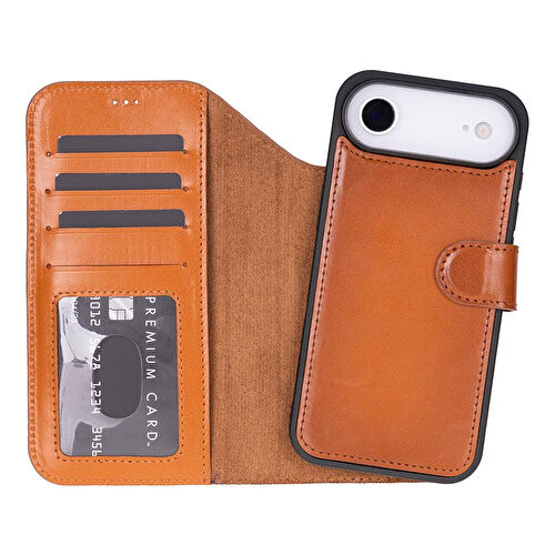 Bloominbag Bloomcase Magic Wallet Urban Tan Hakiki Deri Iphone 17 Air(6.5