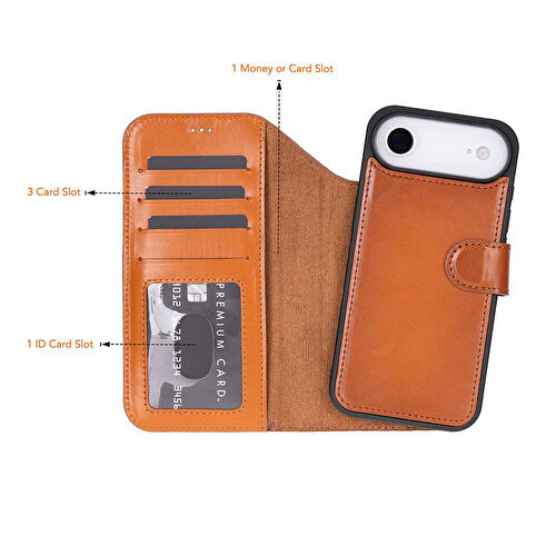 Bloominbag Bloomcase Magic Wallet Urban Tan Hakiki Deri Iphone 17 Air(6.5 Bloominbag Bloomcase Magic Wallet Urban Tan Hakiki Deri Iphone 17 Air(6.5