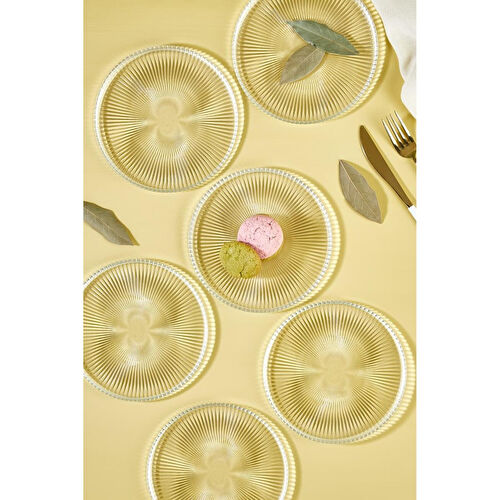 Lora Bianca Paris 16 Cm Pasta Tabağı Seti - 6 Parça Beyaz Lora Bianca Paris 16 Cm Pasta Tabağı Seti - 6 Parça Beyaz