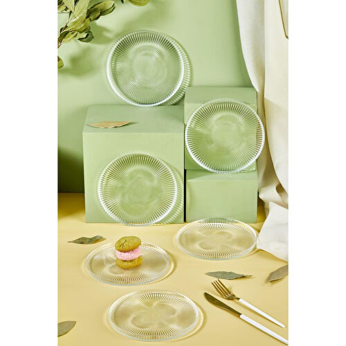 Lora Bianca Paris 16 Cm Pasta Tabağı Seti - 6 Parça Beyaz