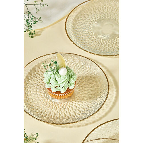 Lora Bianca Fugi 6 Parça Pasta/kek/tatlı Tabağı Seti Şeffaf Lora Bianca Fugi 6 Parça Pasta/kek/tatlı Tabağı Seti Şeffaf