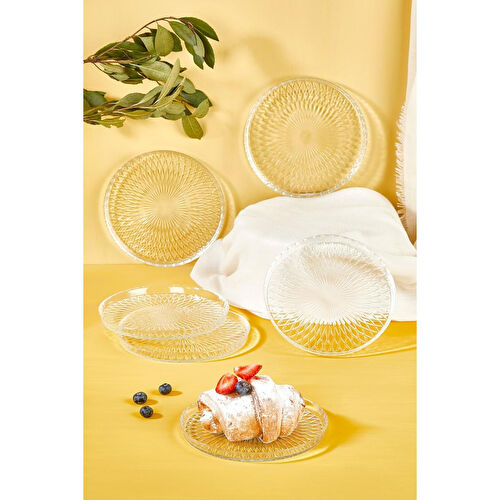 Lora Bianca Zelazo 16 Cm Pasta Tabağı Seti - 6 Parça Beyaz