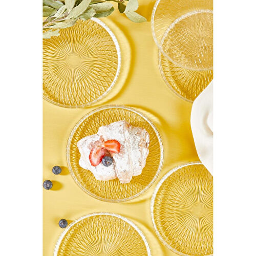 Lora Bianca Zelazo 16 Cm Pasta Tabağı Seti - 6 Parça Beyaz