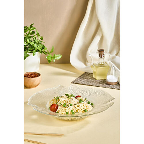 Lora Bianca Luciana Cam Makarna Tabağı