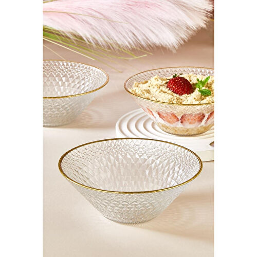 Lora Bianca Fugi 6 Parça Salata/çorba/çerez Kase Seti Şeffaf Lora Bianca Fugi 6 Parça Salata/çorba/çerez Kase Seti Şeffaf