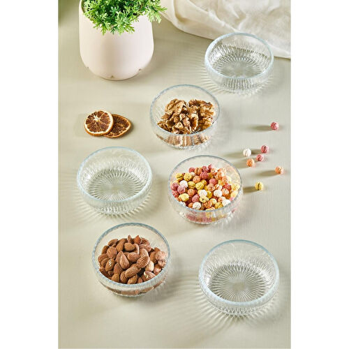 Lora Bianca Olivya 6 Parça Cam Çerez - Sos - Lokum Mini Sunum Kasesi - 11 Cm Beyaz Lora Bianca Olivya 6 Parça Cam Çerez - Sos - Lokum Mini Sunum Kasesi - 11 Cm Beyaz