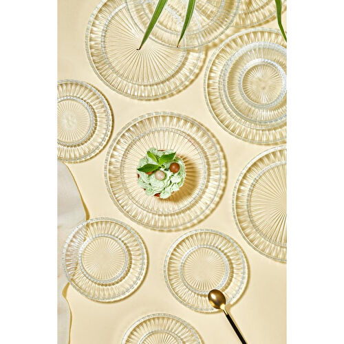 Lora Bianca Riva 12 Parça Çay Ve Pasta/tatlı Tabağı Seti Şeffaf Lora Bianca Riva 12 Parça Çay Ve Pasta/tatlı Tabağı Seti Şeffaf