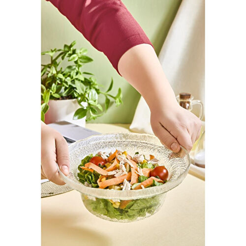 Lora Bianca Gemma Büyük Boy Salata Kasesi Beyaz