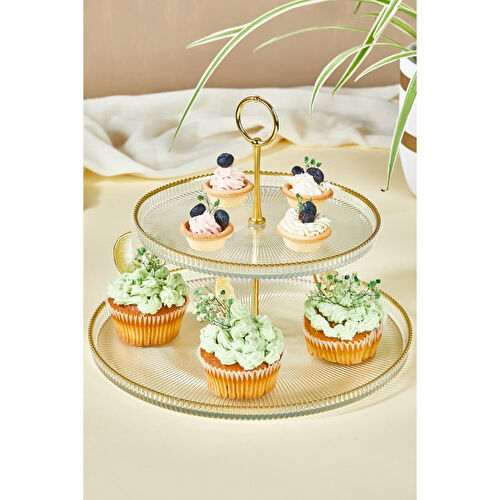 Lora Bianca Paris 3 Parça Pasta/kek/tatlı Sunum Standı