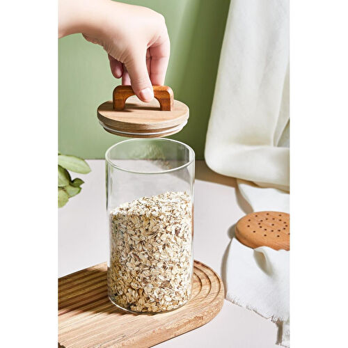 Lora Bianca Kapaklı Cam Kavanoz/saklama Kabı - 18 Cm Beyaz Lora Bianca Kapaklı Cam Kavanoz/saklama Kabı - 18 Cm Beyaz