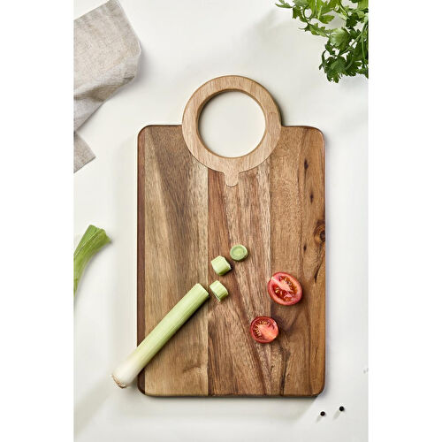 Lora Bianca Akasya Ahşap Büyük Kesme Tahtası