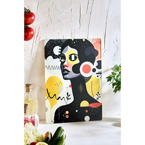 Lora Bianca Future Cam Kesme Tahtası - 25x35 - Isıya Dayanıklı Kırılmaz Kesme Tahtası