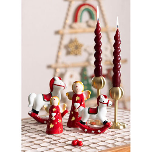 The Mia Dekoratif Yılbaşı Süsü Figür At 13x4x15 Cm