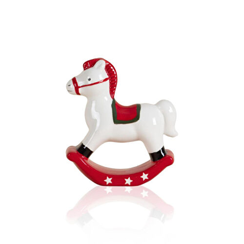 The Mia Dekoratif Yılbaşı Süsü Figür At 13x4x15 Cm