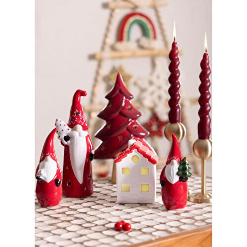 The Mia Dekoratif Led Işıklı Yılbaşı Evi 8x6x12 Cm