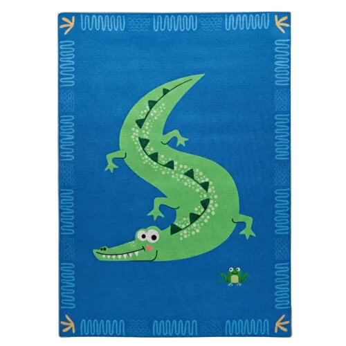 Itsy Bitsy Kids Croc-a-dream Çok Renkli Yıkanabilir Çocuk Halısı 120x160cm