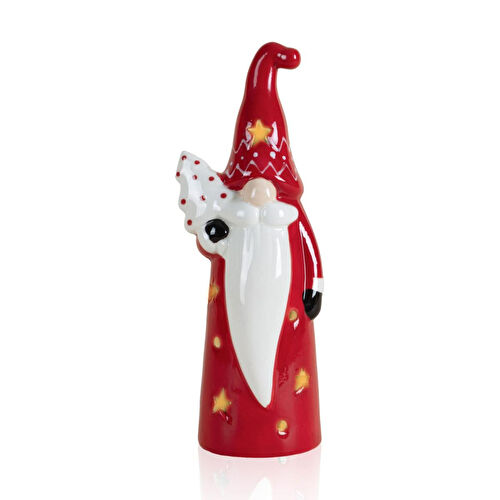 The Mia Dekoratif Yılbaşı Süsü Led Işıklı Cüce 8x7x22 Cm