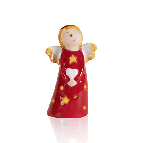 The Mia Dekoratif Yılbaşı Süsü Led Işıklı Melek 8x6x14 Cm