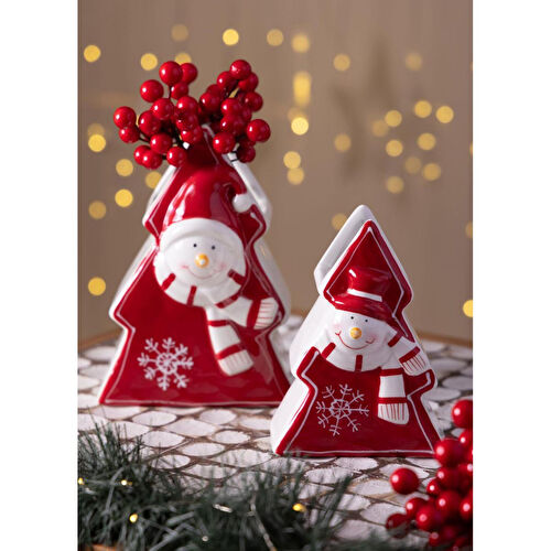 The Mia Dekoratif Yılbaşı Ağacı Obje Vazo 11x7x14 Cm The Mia Dekoratif Yılbaşı Ağacı Obje Vazo 11x7x14 Cm