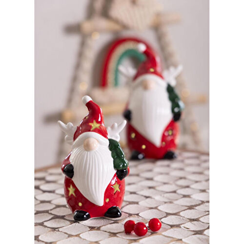 The Mia Dekoratif Yılbaşı Süsü Led Işıklı Cüce 10x8x17 Cm The Mia Dekoratif Yılbaşı Süsü Led Işıklı Cüce 10x8x17 Cm