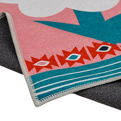 Itsy Bitsy Kids Big Flower Pembe Yıkanabilir Çocuk Halısı 120x160cm