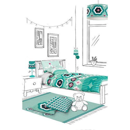 Itsy Bitsy Kids Sukha Mint Yeşili Yıkanabilir Çocuk Halısı 120x160cm Itsy Bitsy Kids Sukha Mint Yeşili Yıkanabilir Çocuk Halısı 120x160cm