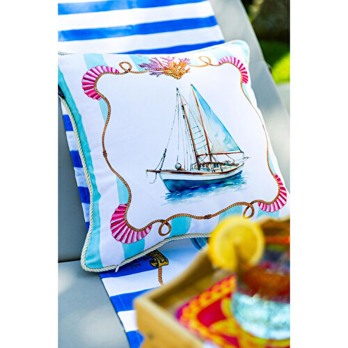 Maxxdeco 43x43 Cm Halat Biyeli Kırlent Kılıfı Maxxdeco 43x43 Cm Halat Biyeli Kırlent Kılıfı