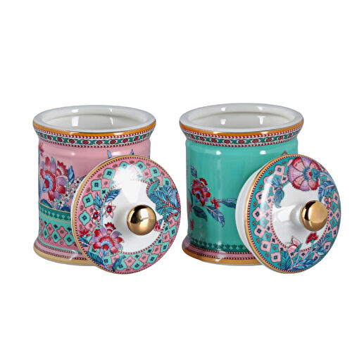 Lucky Art Bloome Bone 2li Kavanoz Seti 14cm Lucky Art Bloome Bone 2li Kavanoz Seti 14cm