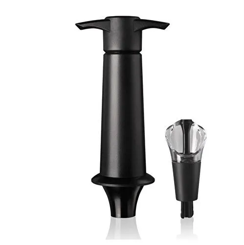 Vacu Vin Şarap Koruyucu & Dökücü1 Pompa 1 Dökücü-tıpa - Kutulu Siyah