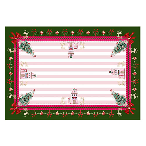 Maxxdeco 140x200 Cm Masa Örtüsü-pink- 12577
