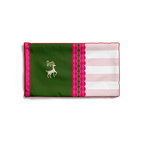 Maxxdeco 30x50 Cm Biyeli Kırlent Kılıfı-pink 12584