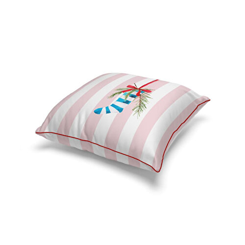Maxxdeco 43x43 Cm Biyeli Kırlent Kılıfı-pink 12583