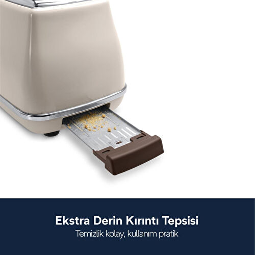 Delonghi Icona Vintage İki Dilim Ekmek Kızartma Makinesi Ctov 2103.bg